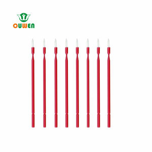 فرشاة أسنان صلبة صلبة من إنتاج Ouwen بأعواد حمراء لكل برميل فرشاة أسنان صغيرة يمكن التخلص منها برأس طويل ورقبة دائرية - Product Image 2