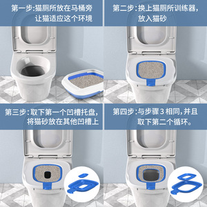 Folding Cat Litter Box Large <b>Square</b> Type ABS Plastic Detachable With Handle For Cats Toilet Use - Product Image 5