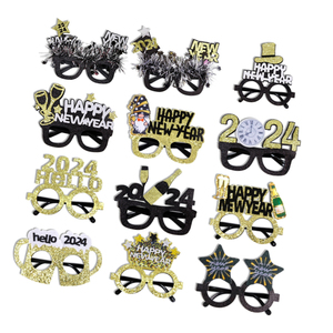 Chúc mừng năm mới vàng bột kính khung 2025 năm mới trang trí ảnh đạo cụ kính - Product Image 1