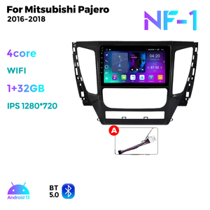 Navifly NF 1280แอนดรอยด์ใหม่ล่าสุด * หน้าจอ720 8Core + 256 DSP + RDS วิทยุรถยนต์สำหรับ Mitsubishi Pajero 2016-2018รองรับแอนดรอยด์อัตโนมัติ - Product Image 2