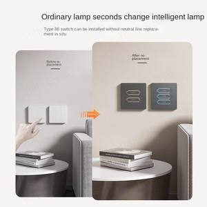 Interruptor de Luz Inteligente de 1/2 Gang con Botón Táctil, Control Múltiple, Compatible con Cable Neutro, Control por Voz Alexa, 10A, Interruptor de Pared Inteligente para PC - Product Image 4