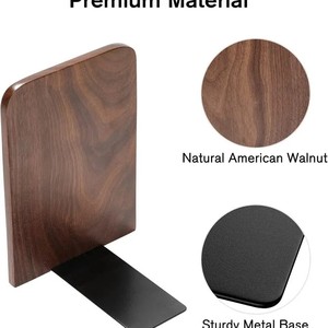 Yuka Solid Wood <b>Bookend</b> 13x8x10.5cm Nordic Style Desktop Storage Support - Product Image 5