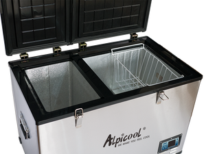 Glacière Alpicool BCD125 grande capacité, 12V, double usage, congélateur, compresseur robuste, réfrigérateur de voiture portable, réfrigérateur de camion pour fourgonnette - Product Image 2