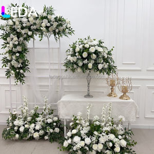ตกแต่งเวทีงานแต่งงานด้วยดอกไม้ LEDA ตกแต่งบันไดทางเดินดอกไม้ แถวดอกไม้ประดิษฐ์สำหรับตกแต่งโต๊ะกลางงานแต่งงาน - Product Image 6