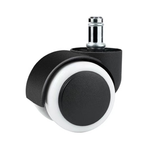 Swivel Furniture <b>Caster</b> With Threaded Stem Polyurethane <b>Wheel</b> Plain Bearing Durable Modern Design Without Brake - Product Image 4