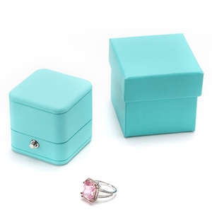 Caja de Joyería de Cuero PU Personalizable al por Mayor, Caja de Joyería Pequeña y Portátil, Exquisita Caja para Anillos - Product Image 5