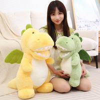 Bantal Boneka Dinosaurus Lucu Super Lembut Isi Kapas PP Hadiah Ulang Tahun untuk Anak Perempuan Grosir