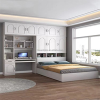 Lit superposé en bois moderne de nouvelle conception avec rangement pour chambre d'enfant, taille complète, meubles pour la maison, l'appartement et l'école