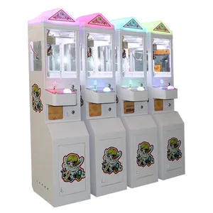 Kapalı alışveriş merkezi için ucuz Mini hediye bebek makinesi oyunu vinç peluş oyuncaklar pençe otomat