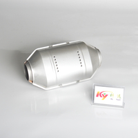 Harga pabrik 2 "3" Inci keramik metalik Catalyst Euro 4 Obd kinerja Auto Universal Catalytic Converter