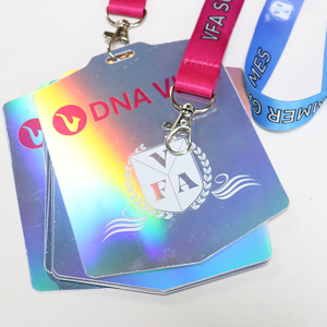 Keepfly Custom Holographic Plastic Exhibition <strong>Event</strong> <strong>Badge</strong> Vip Pass Backstage Card With Lanyard - Product Image 4