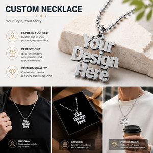 Produttori di Gioielli Personalizzati: <span class=keywords><strong>Orecchini</strong></span>, Anelli, Bracciali, Catene, Collane con Nome, Logo, Gioielli con Perline Personalizzati, Collane con Ciondolo per OEM <span class=keywords><strong>Uomo</strong></span> - Product Image 4