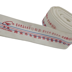 Factory Direct Sell High Pressure Whitedouble-jacket Pvc <strong>Rubber</strong> Lay-flat <strong>Discharge</strong> Fire <strong>Hose</strong>(multiple Size Options) - Product Image 1