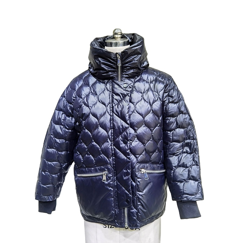 Custom Logo Winter Coat Crop Puffer