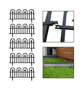 No-Dig Flexible Interlocking Shape Panels Decorative <b>Plastic</b> Garden Border Fence for Outdoor Walkway Patio - Product Image 1