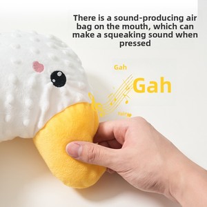 Almohada Grande Blanca <span class=keywords><strong>de</strong></span> Ganso <span class=keywords><strong>de</strong></span> Peluche <span class=keywords><strong>para</strong></span> Bebés, Alivia Gases, Calma el Sueño, Imprescindible <span class=keywords><strong>para</strong></span> un Sueño Independiente y sin Hinchazón - Product Image 3