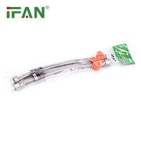 IFAN Tuyau Flexible en Acier Inoxydable Ondulé, Flexible pour Douche de Salle de Bain et Robinet de Lavabo