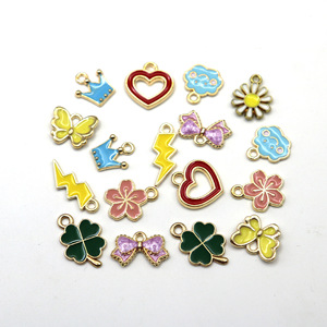 Alloy Mixed Shape Pendant Set For <b>Bracelet</b> Making Zinc Alloy DIY Jewelry Accessories F0062 - Product Image 2