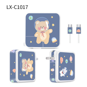 Autocollant pour chargeur d'ordinateur portable Bob l'éponge, matériau PET, protection pour adaptateur Macbook 30W, motif dessin animé - Product Image 4