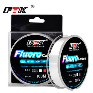 Línea de Pesca de Fluorocarbono <span class=keywords><strong>FTK</strong></span> al por Mayor, 0.30mm de Diámetro, Nailon, 100 Metros, Súper Suave, Resistente al Desgaste, Fuerte, Línea Principal de Largo Alcance - Product Image 5