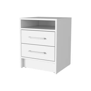 DB eastover 2.0 nightstand สองลิ้นชักเฟอร์นิเจอร์ห้องนอนเมลามีนสไตล์ยุโรปหรูหราทันสมัยสำหรับใช้ในอพาร์ตเมนต์ - Product Image 2