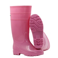 Bottes de pluie longues en PVC à embout en acier, anti-écrasement, mode, vente en gros, pas cher, imperméables, été, hiver, unisexe