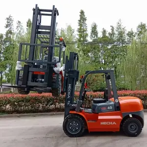 HECHA 4 Ton Forklift Warehouse Montacargas 4T Automatic Transmission Mini Forklift Truck