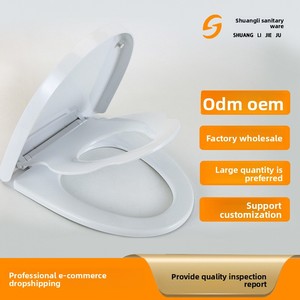 <span class=keywords><strong>Tapa</strong></span> de Inodoro <span class=keywords><strong>Universal</strong></span> en Forma de U, de Plástico, Moderna y Minimalista, con Múltiples Cojines Antirrotura y Reforzada - Product Image 3