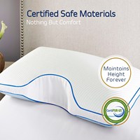 Oreiller en mousse à mémoire de forme pour le soutien du cou infusé de gel double face Kingworth pour les dormeurs latéraux