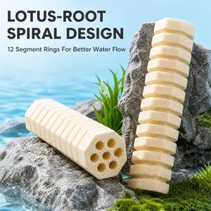 Colonne de média filtrant bio en céramique poreuse, maison pour bactéries d'aquarium à haute porosité pour une culture nitrifiante stable - Product Image 6