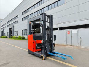 24V 2,0 ton elektrische vorkheftruck CQD-20D-50 50S zijdelings staande reachtruck met polyurethaanbanden - Product Image 4