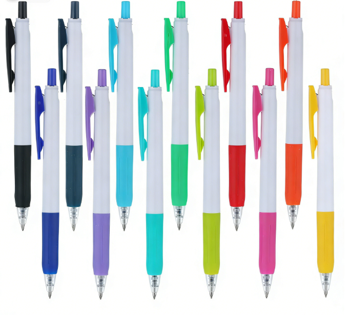 Colorful Retractable Ballpoint Pens Bulk with