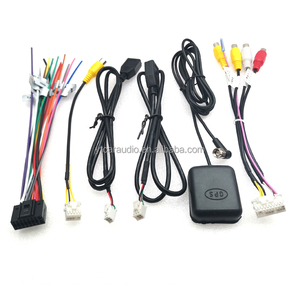 Lecteur de cordon d'alimentation universel et Audio de voiture, connecteur de fil à entrée inversée, accessoires GPS HD, multimédia, bluetooth, Radio, 10 pièces - Product Image 1