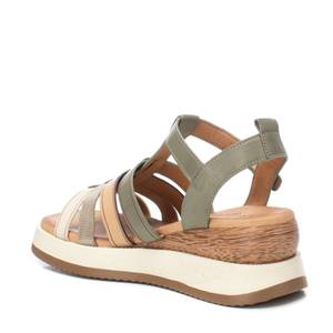 Sandales compensées pour femme Carmela, bout ouvert, en cuir véritable, style plateforme, été, 161607 - Product Image 3