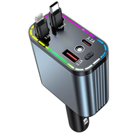 Vente directe d'usine, chargeur de voiture rétractable, chargeur de voiture mobile d'origine, nouveau style de chargeur de voiture rapide, chargeur de voiture robuste