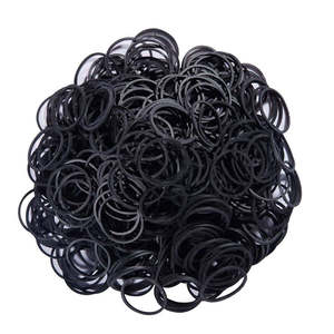 Nhà Máy Trực Tiếp Bán Cho Hộ Gia Đình Tự Nhiên Đường Kính 14 Mm Vòng Hình Dạng Mạnh Mẽ Bền Màu Đen Ban Nhạc Cao Su - Product Image 3