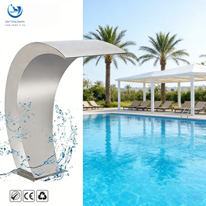 Fontaines et cascades de <span class=keywords><strong>piscine</strong></span> en acier inoxydable SS304/316 sur mesure, épaisseur 2 mm, pour installation <span class=keywords><strong>hors</strong></span> <span class=keywords><strong>sol</strong></span> - Product Image 1