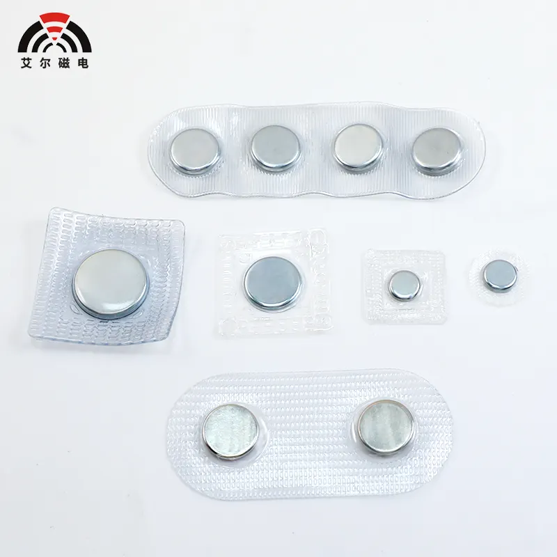 N52 N35 PVC bloco lavável magnético sewable Ímã escondido invisível do botão do ímã para a roupa