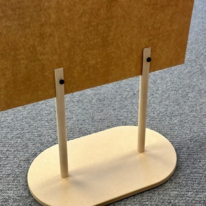Base de Exhibición de Madera Pulida Ecológica <span class=keywords><strong>para</strong></span> Carteles, Menús y Pizarras Publicitarias - Product Image 3