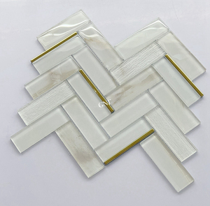 Mosaico de Azulejos Decorativos para Baño y Cocina, Diseño Moderno Personalizado, Espaldera de Espiga Blanca de Primera Calidad - Product Image 5
