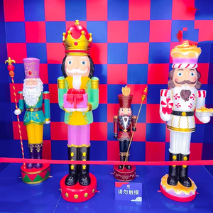 Décoration de Noël classique en résine de 6 pieds, casse-noisette de 6 pieds pour l'ornement du Nouvel An - Product Image 4