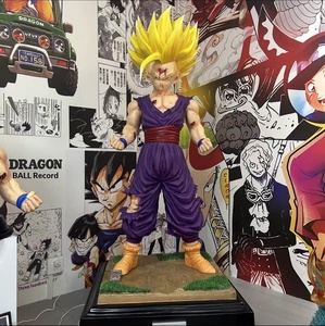 Estatua de Busto de <span class=keywords><strong>Gohan</strong></span> Super Saiyan 2 de Dragon Ball Z a Escala 1:1, con Efecto de Daño de Batalla y Base con Luz LED, en <span class=keywords><strong>Resina</strong></span> - Product Image 3