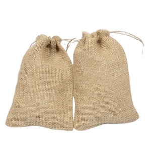 Bolsa de Yute con Cordón y Logotipo Personalizado en Oferta - Product Image 1