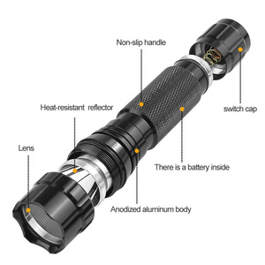 ไฟฉายยุทธวิธี 1200 ลูเมน L2 LED IP65 ระยะ 100 ถึง 300 เมตร พร้อมสวิตช์กดและอุปกรณ์ยึดสำหรับอุปกรณ์ออปติคอลกลางแจ้ง - Product Image 2