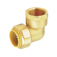 Raccord en T à connexion rapide KLOE 3/8" 1/2" 3/4" 1" en laiton, sans plomb, pour plomberie, certifié CUPC NSF