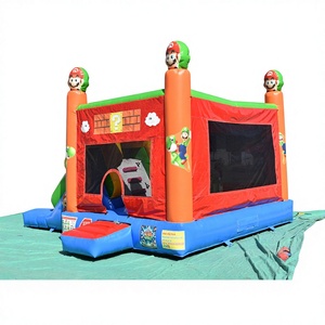 <span class=keywords><strong>Château</strong></span> <span class=keywords><strong>gonflable</strong></span> rouge pour enfants - Fabriqué en PVC - Trampoline pour enfants, un <span class=keywords><strong>grand</strong></span> <span class=keywords><strong>château</strong></span> <span class=keywords><strong>gonflable</strong></span> amusant pour jouer. - Product Image 3