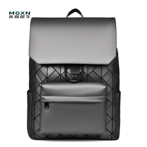 <span class=keywords><strong>Zaino</strong></span> da <span class=keywords><strong>Uomo</strong></span> Fashion a Rete di Diamanti Grande Capacità Impermeabile in Pelle PU <span class=keywords><strong>Zaino</strong></span> Porta PC per Computer Business Casual Quotidiano - Product Image 5