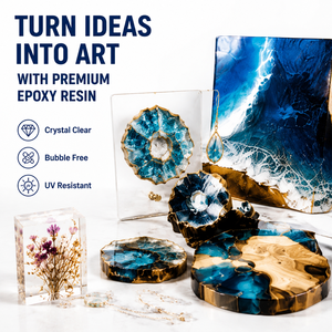 Kit de <span class=keywords><strong>Resina</strong></span> Epoxi Transparente para Arte, <span class=keywords><strong>Resina</strong></span> de Fundición 2:1, Resistente a los Rayos <span class=keywords><strong>UV</strong></span>, Sin Burbujas, para Joyería, Posavasos y Manualidades - Product Image 3