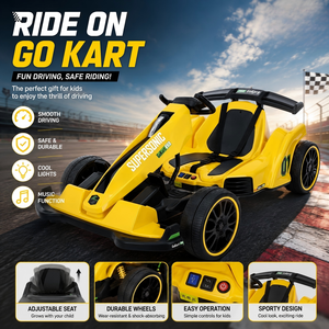 Autos de Carreras de Alta Velocidad para Niños, Go Karts Eléctricos de 12v con Batería, Autos de Karting en Venta - Product Image 1