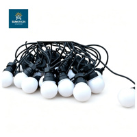 Lampes LED à points E27 SMD 5050 RGBW à éclairage flamme, étanches IP68, en PC, CRI 90 élevé, garantie 3 ans, pour jardin et fêtes